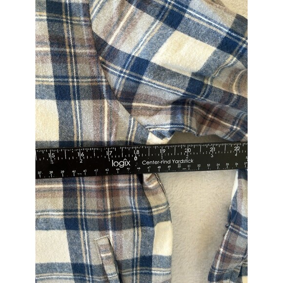 L.L. Bean Scotch Plaid Full Zip Hoodie Relaxed Fit Size Small Outdoors Fall - Picture 10 of 11